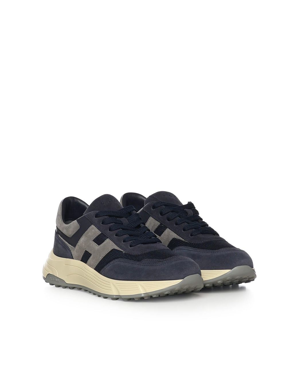 Hogan Blue Sneakers Leather/Suede for men