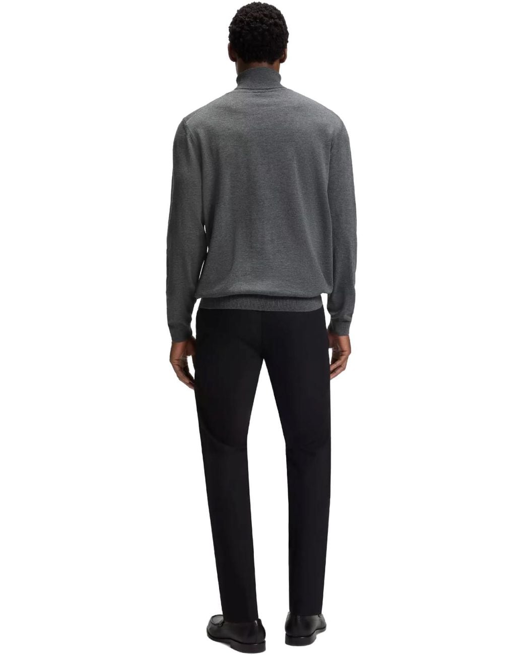 Boss Gray Hugo Boss Turtleneck Sweater for men