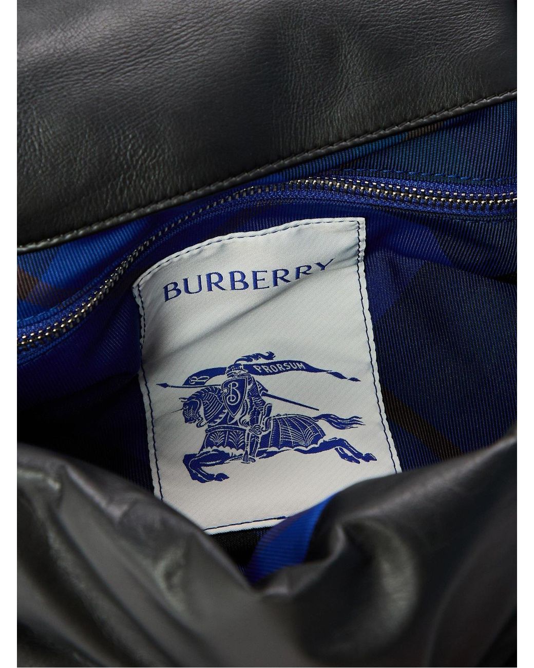 Burberry Black Logo Pillow Padded Messenger Bag for men