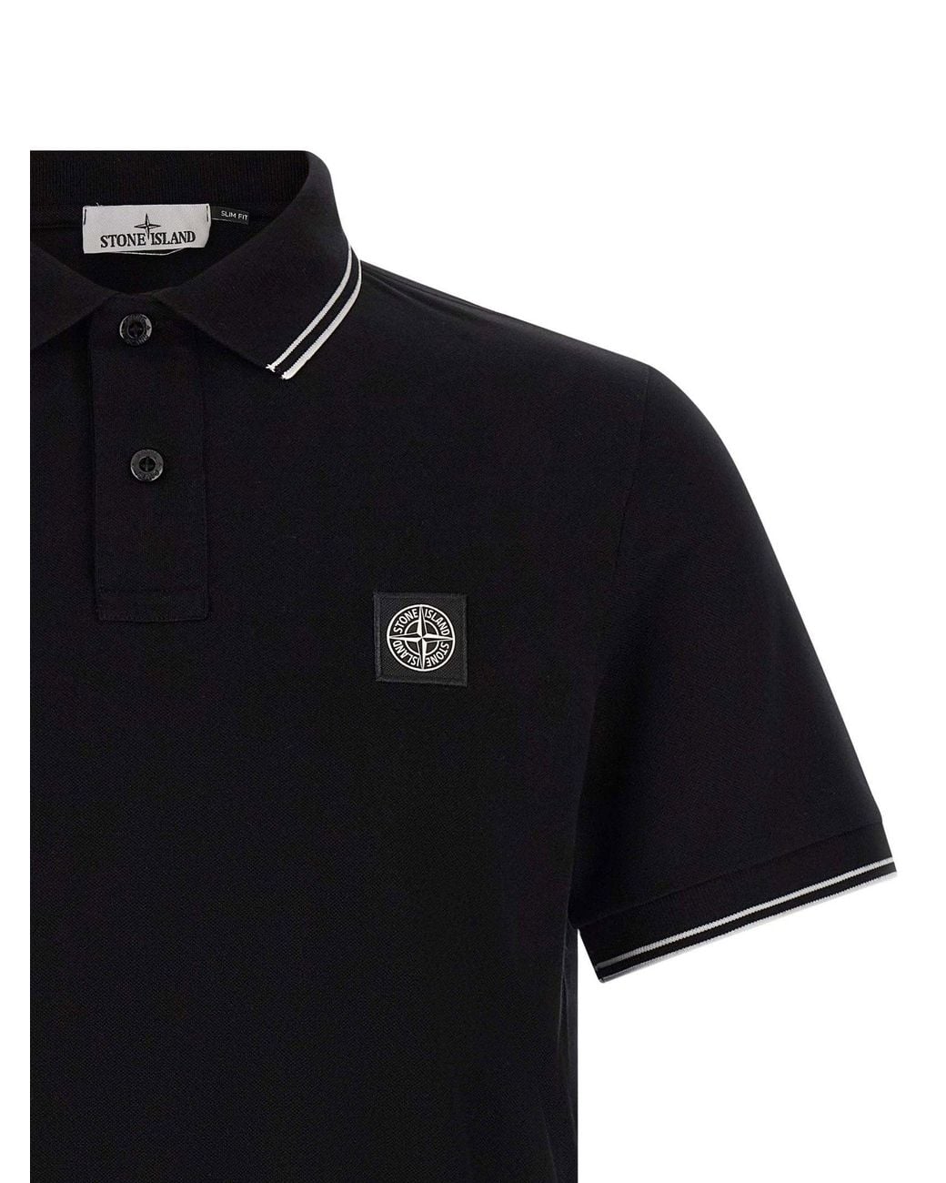 Stone Island Black 2200010 Polo Shirt