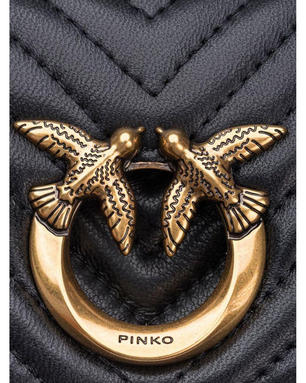Pinko Blue Crossbody Bag Sheep Leathe Crossbody-Bags