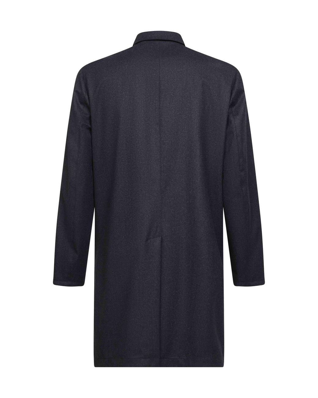 D 40 Blue Two-Tone Reversible Single-Breasted Coat for men