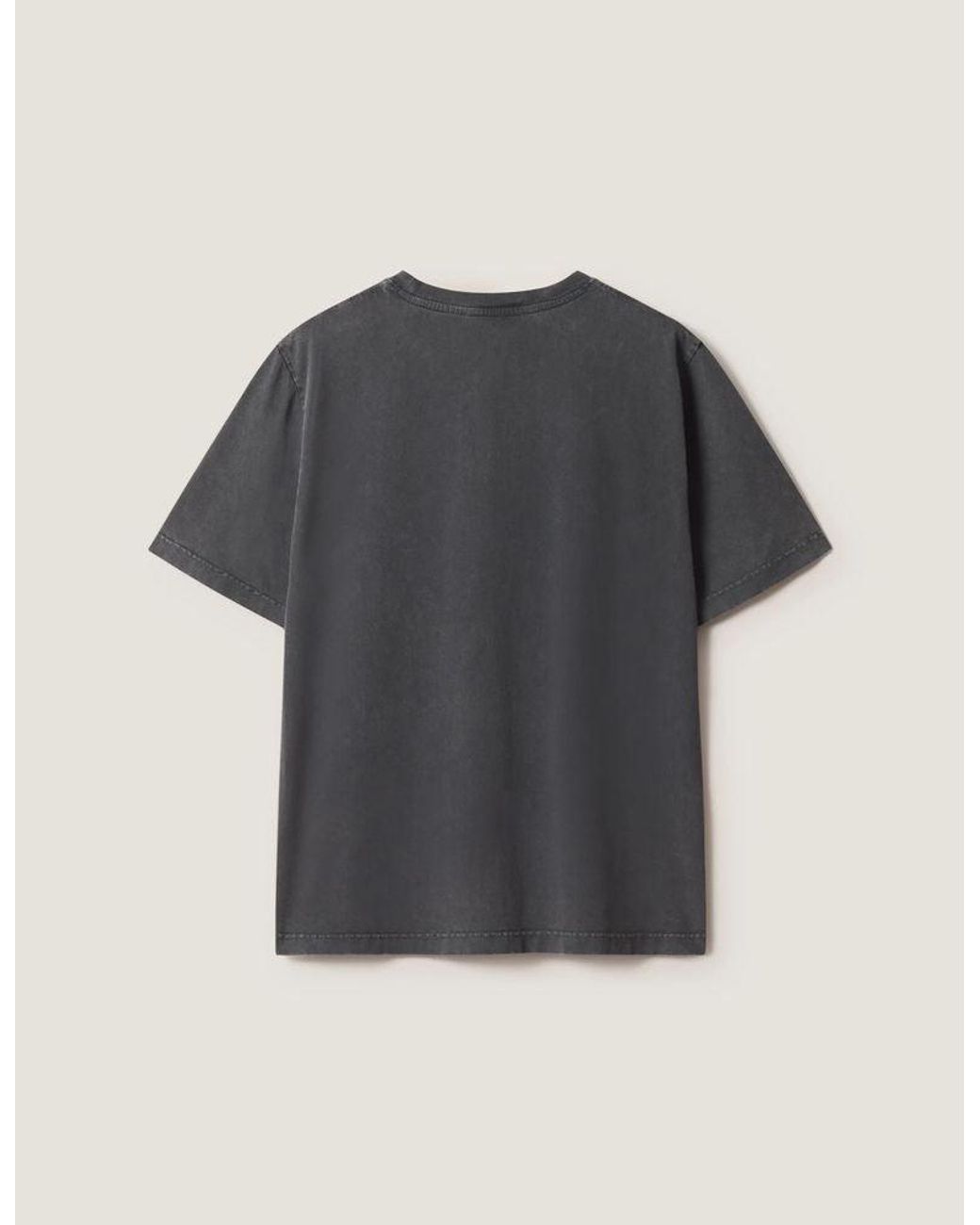 Maison Kitsuné Blue Maison Kitsune Logo-Embroidered T-Shirt for men