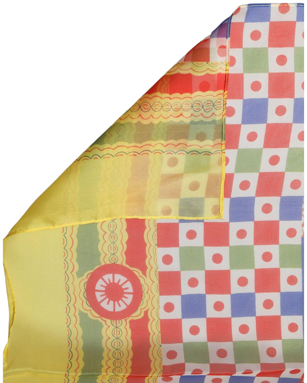 Dolce & Gabbana Multicolor Silk Carretto Foulard Scarf