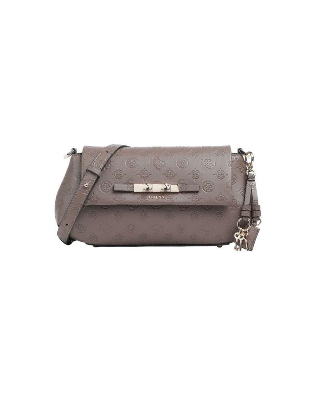 Guess Gray Crossbody Bag Polyurethane Crossbody-Bags