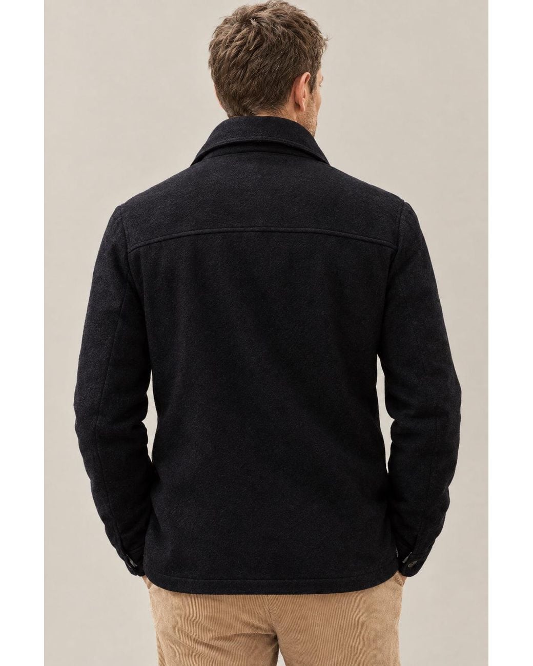 Brunello Cucinelli Black Wool Button Jacket Clothing for men