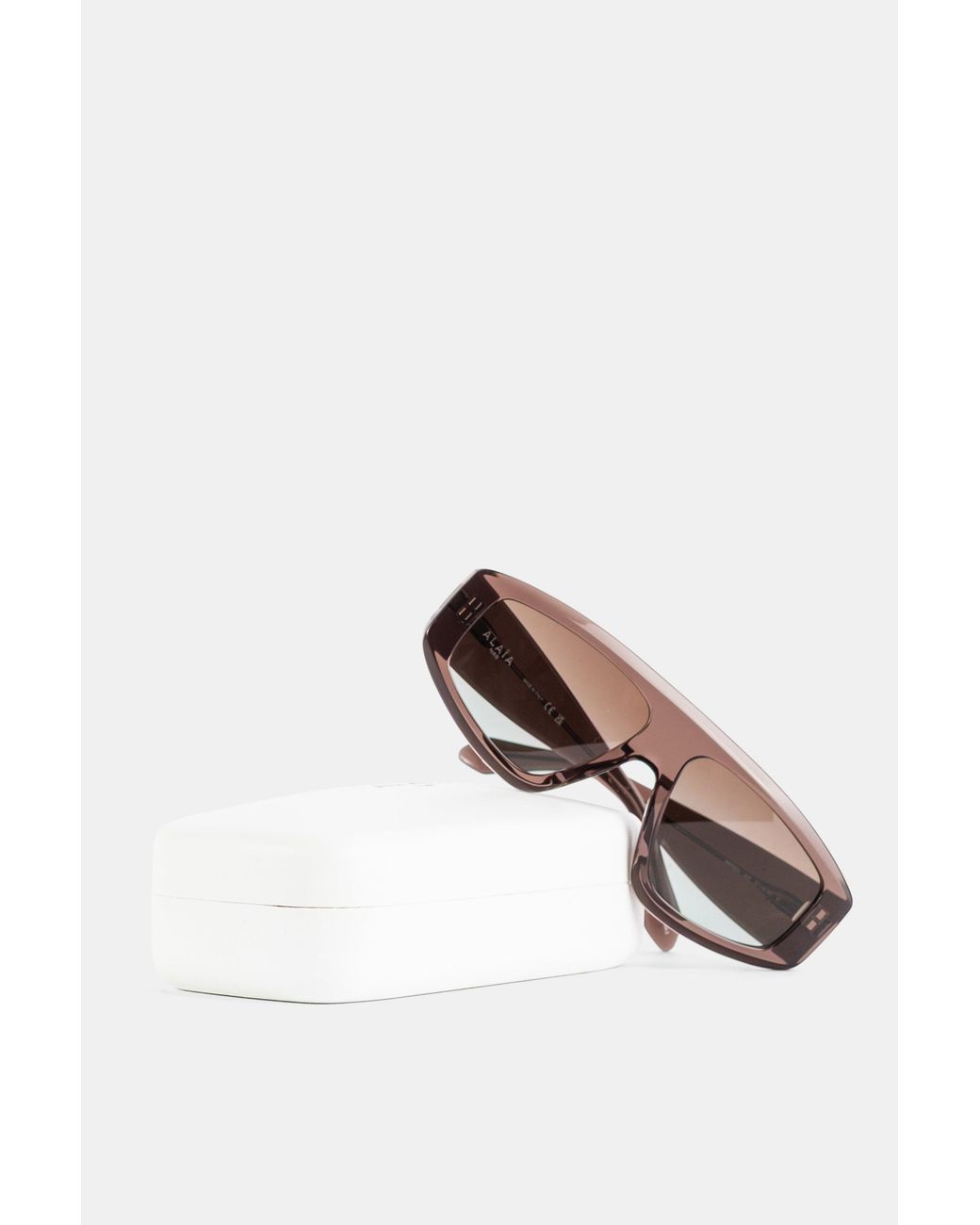 Maison AlaïA Brown Azzedine Acetate Sunglasses
