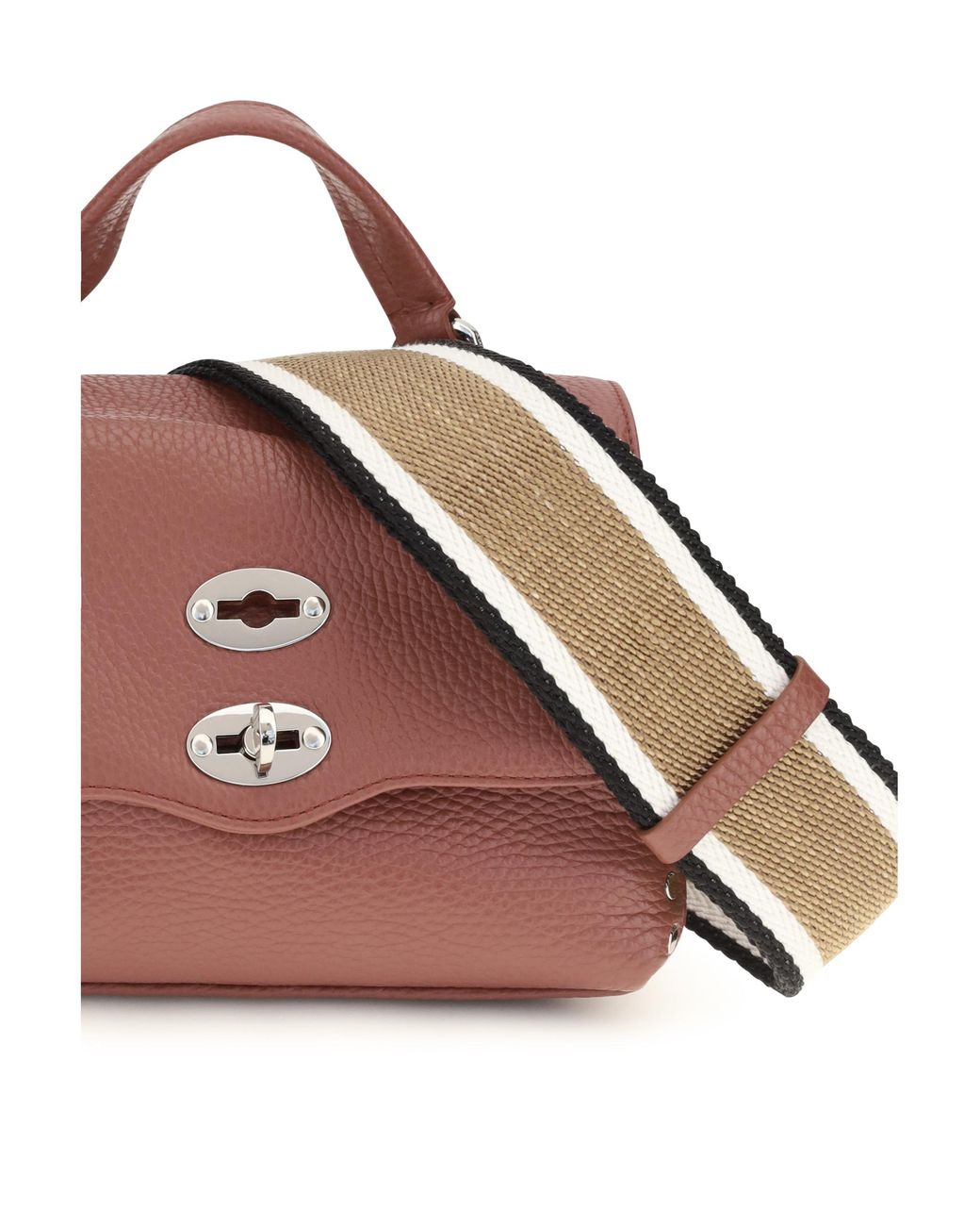 Zanellato Pink Handbag Baby Postina Daily Leather Radicchio Di Treviso Calf Handbags