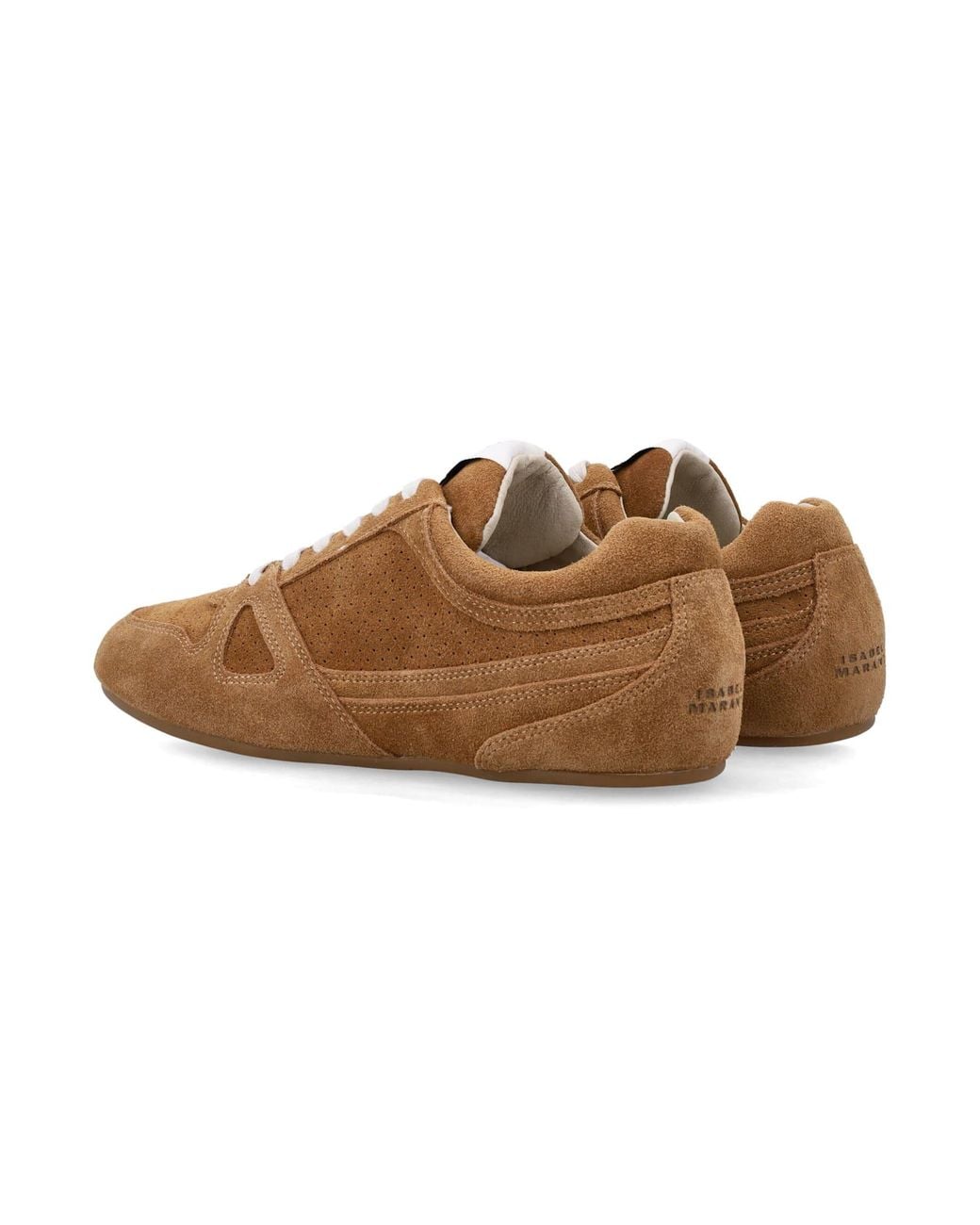 Isabel Marant Brown Sennyh Cognac Suede Leather Sneakers for men