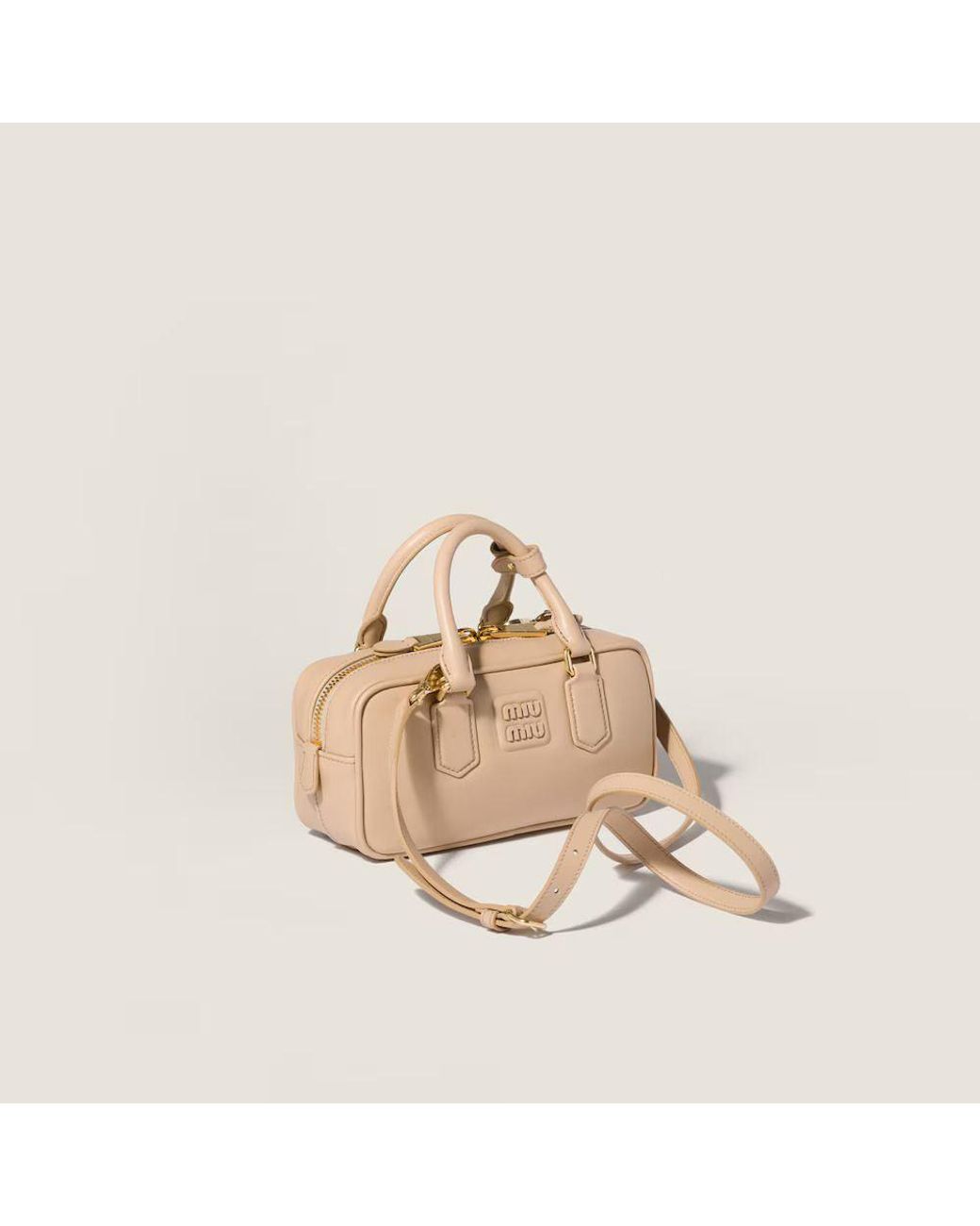Miu Miu Natural Miu Miu Top Handle Bag
