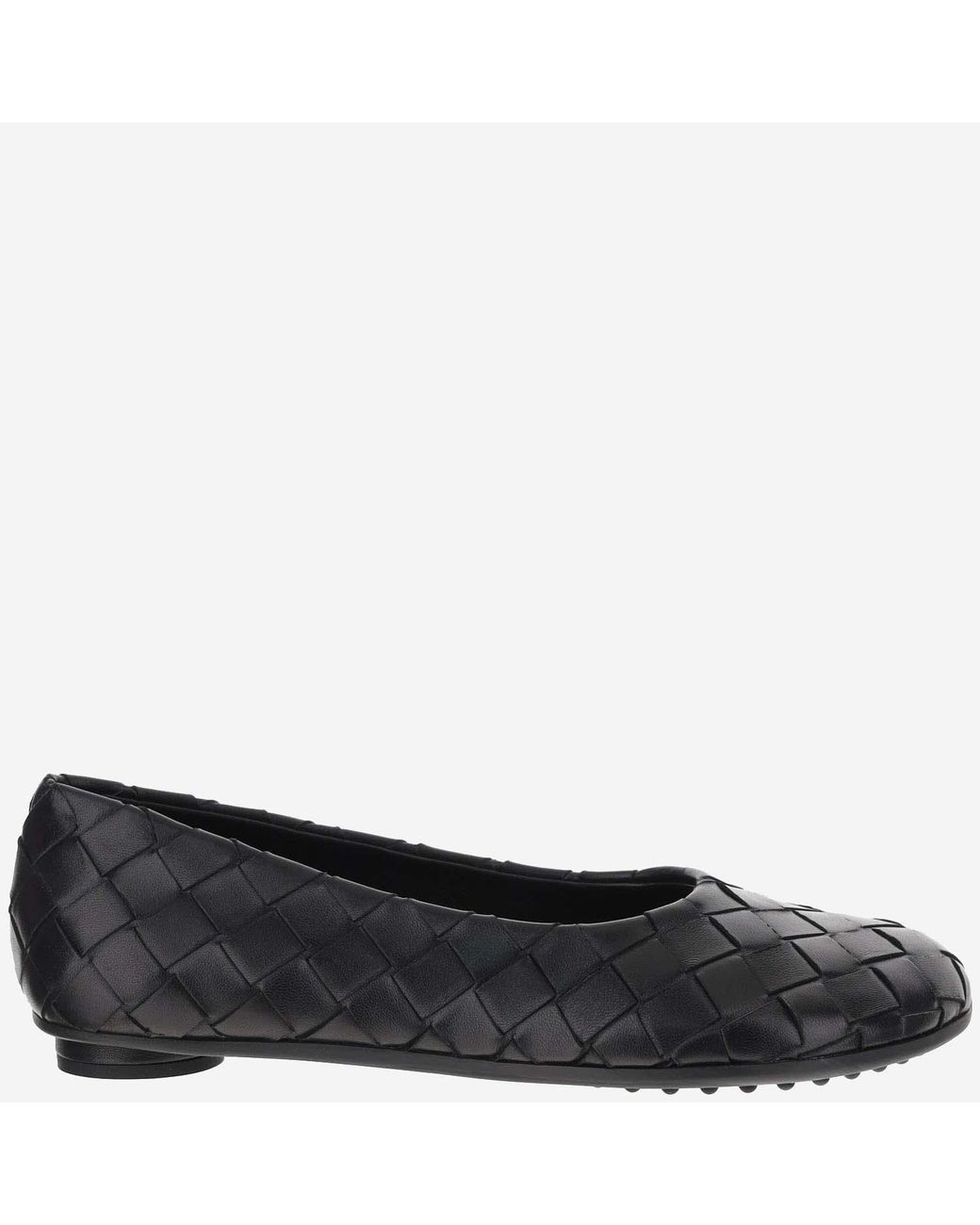 Bottega Veneta Black Ballet Flats Atomic Lambskin Ballerina Shoes
