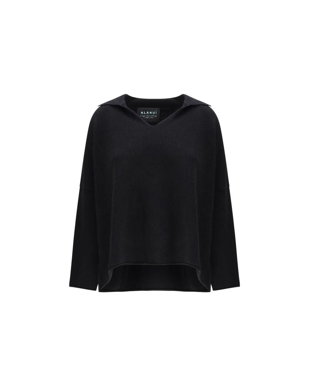 Alanui Black Cashmere Sweatshirt Clothing