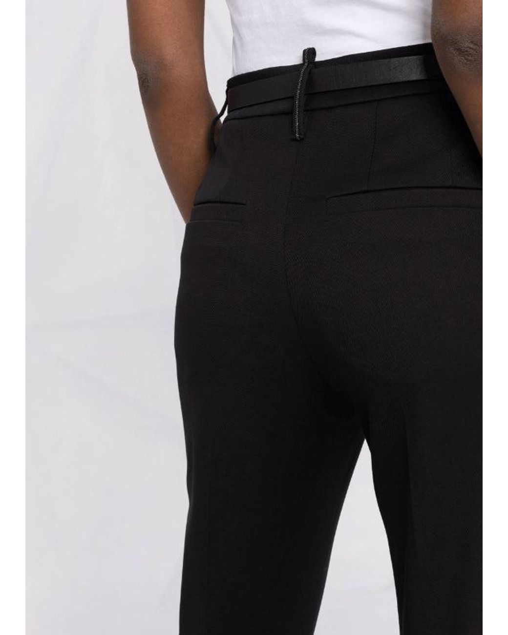 Brunello Cucinelli Black Cotton Tailored Trousers
