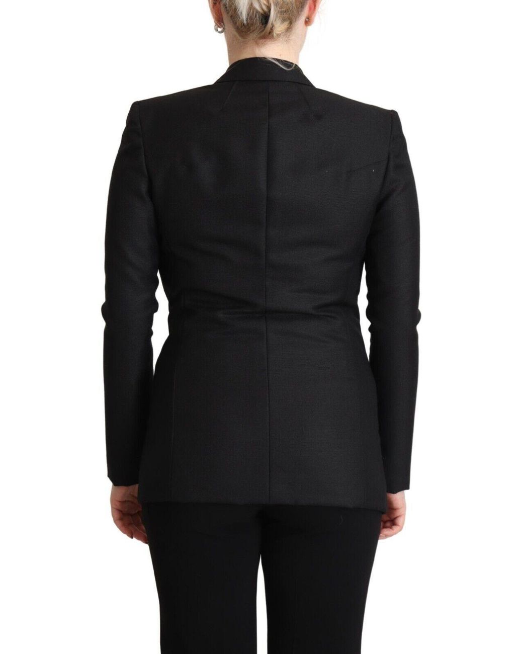 CoSTUME NATIONAL Black Elegant Double-Breasted Blazer