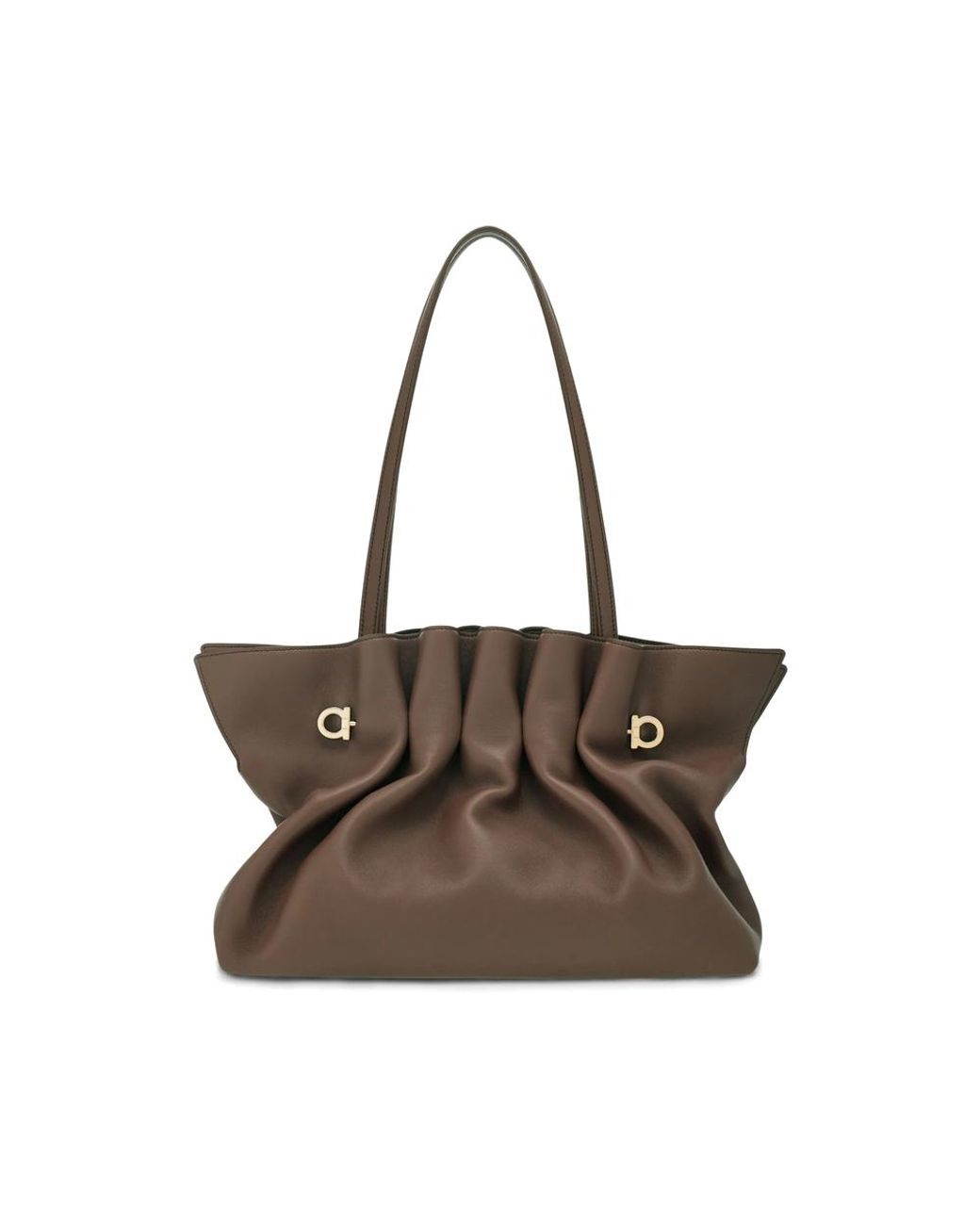 Ferragamo Brown Shoulder Bags