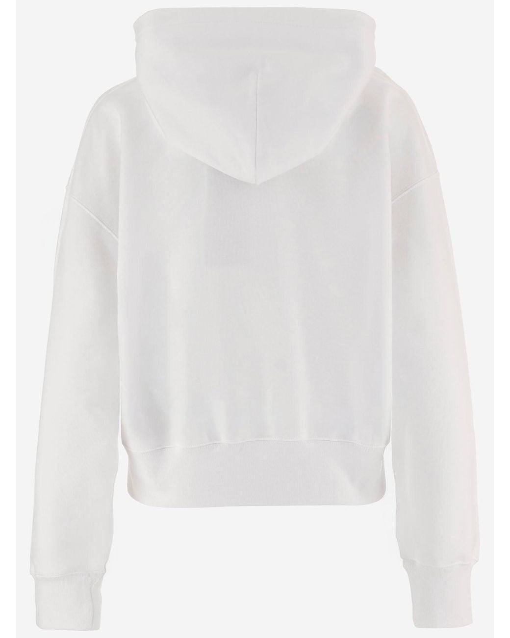 Gucci White Cotton Sweatshirt With Logo Print