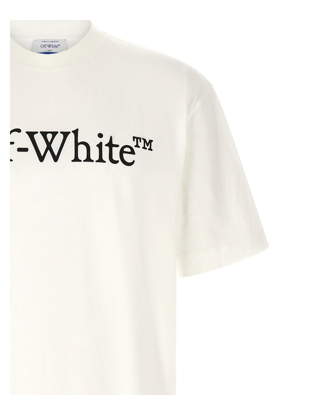 Off-White c/o Virgil Abloh White Logo-Print Cotton Jersey T-Shirt for men