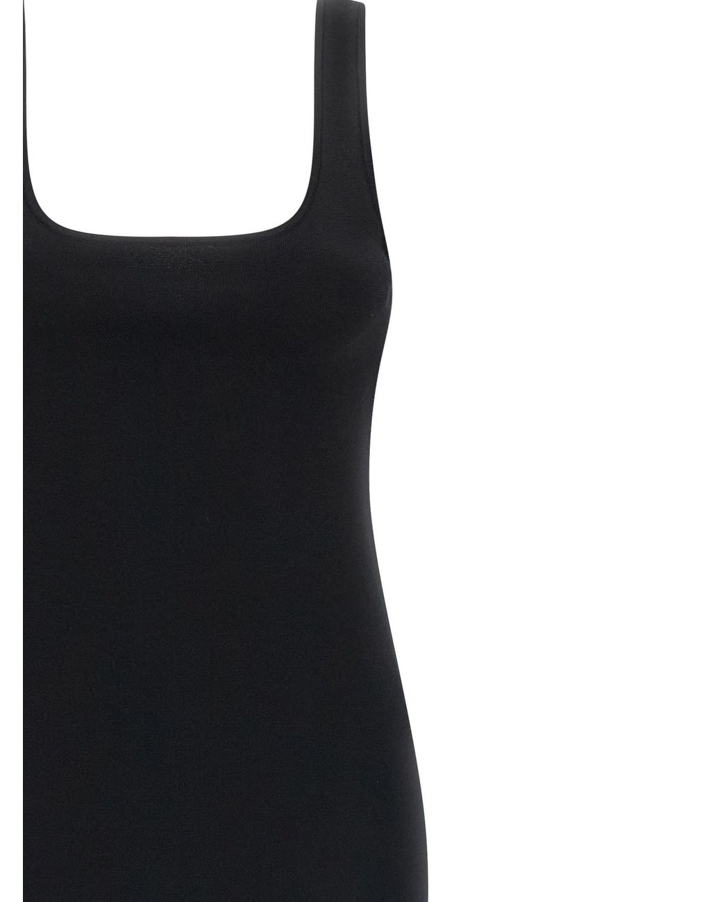 Entire studios Black Squared Neckline Dress