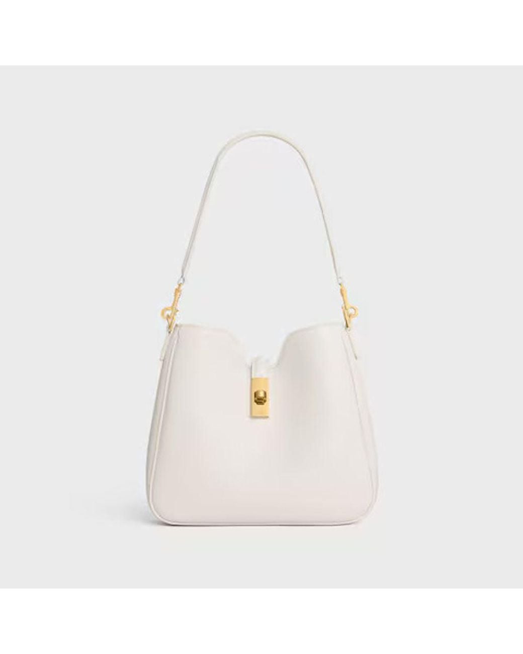 Céline White Celine Cel Shoulder Bag