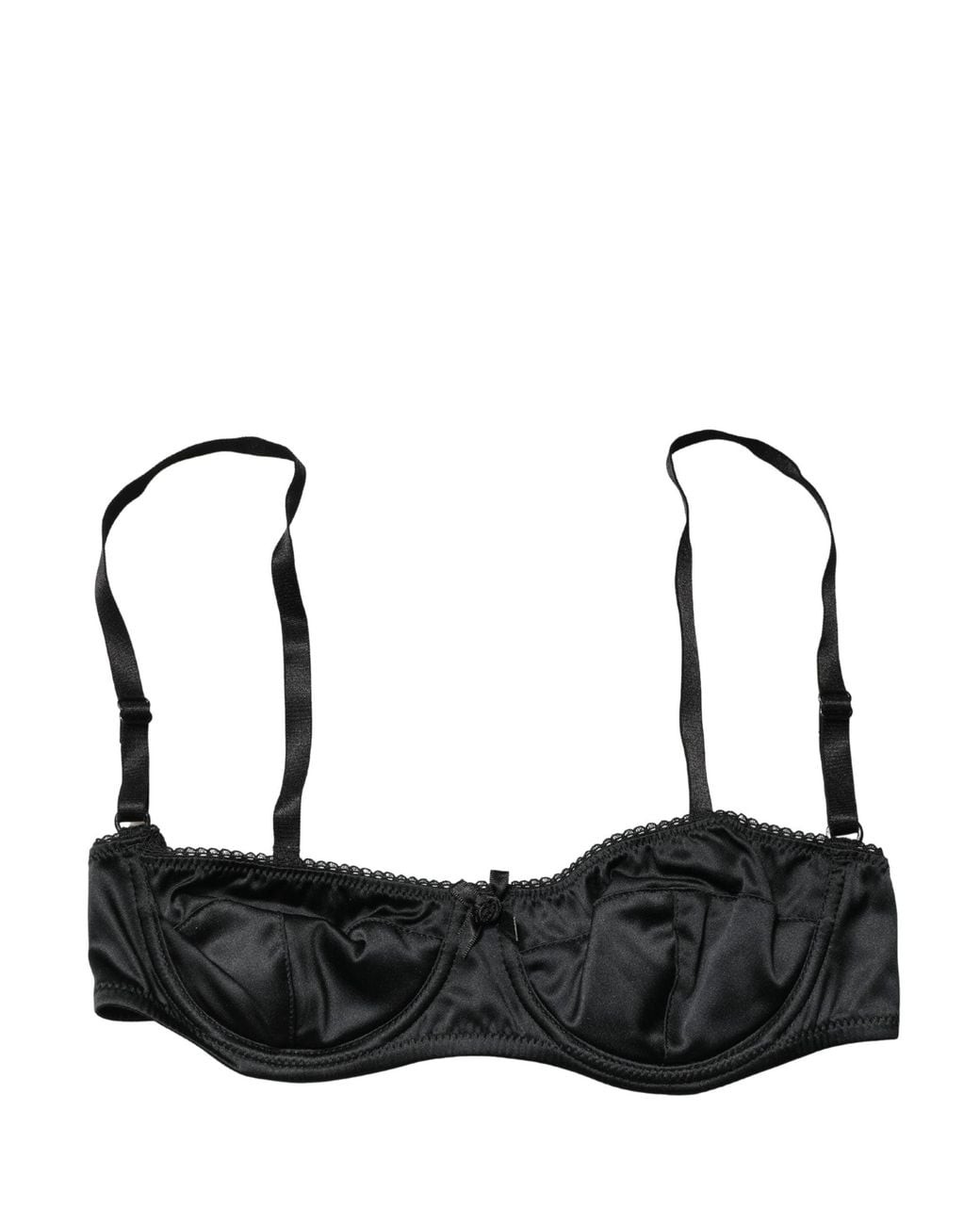 Dolce & Gabbana Black Dolce & Gabbana Semi-Pad Underwire Balconette Bra