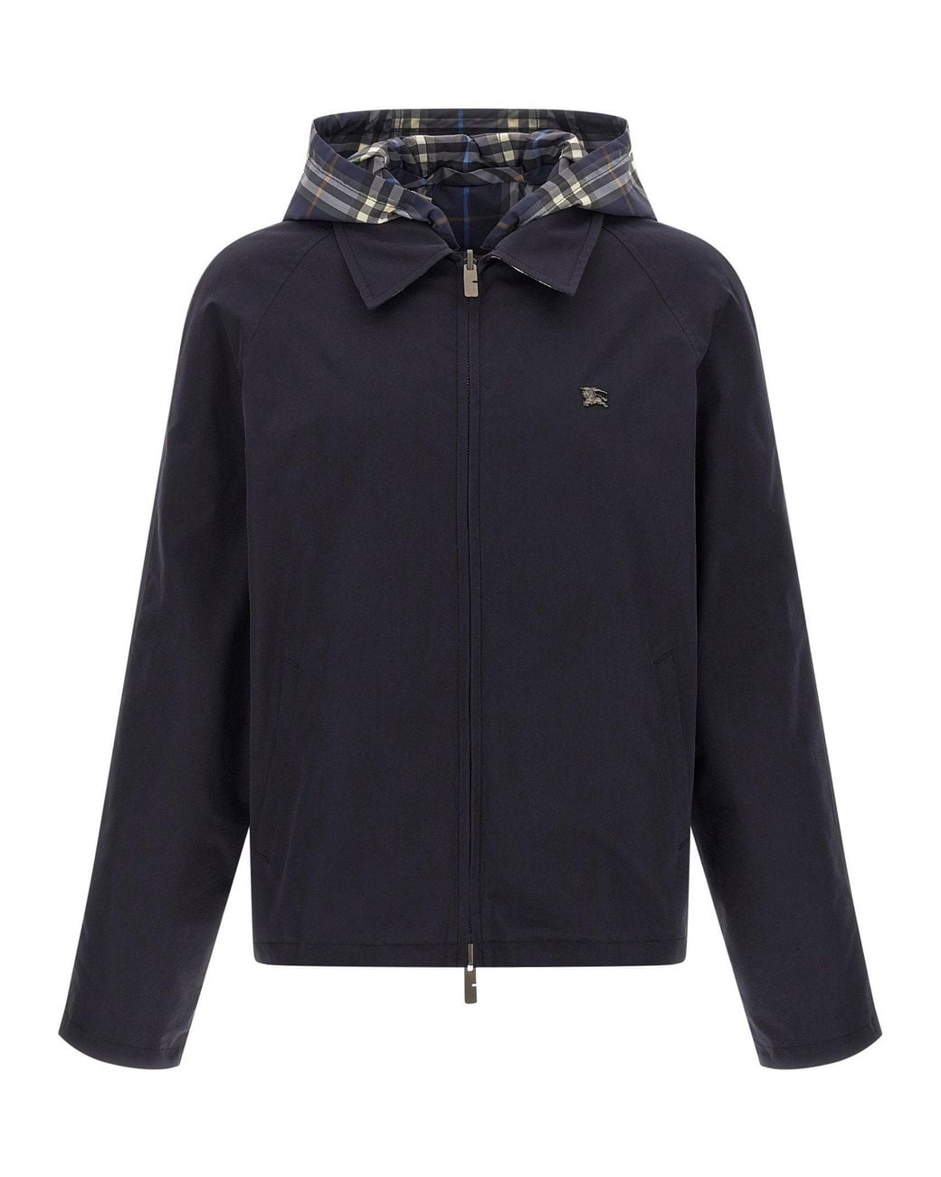 Burberry Blue Reversible Cotton Jacket