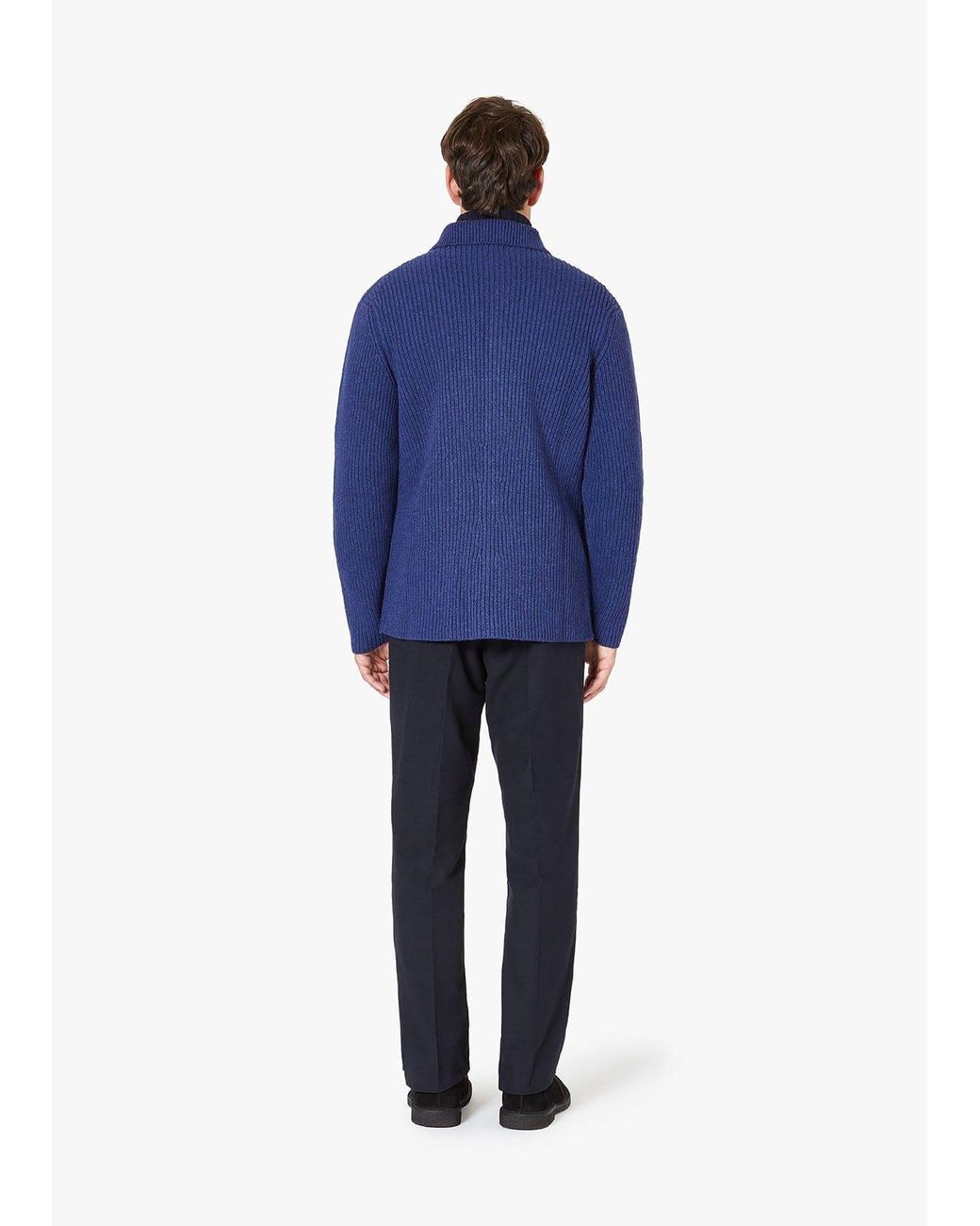 Doppiaa Blue Aamone Knitted Jacket for men