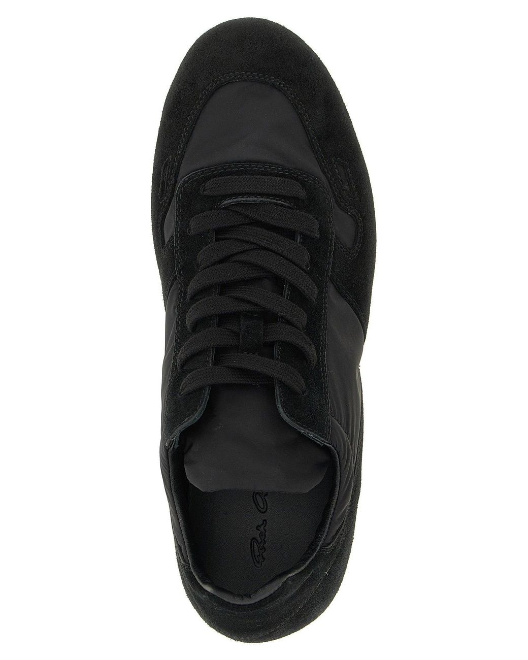 Rick Owens Black Minimal Sneaks Sneaker for men
