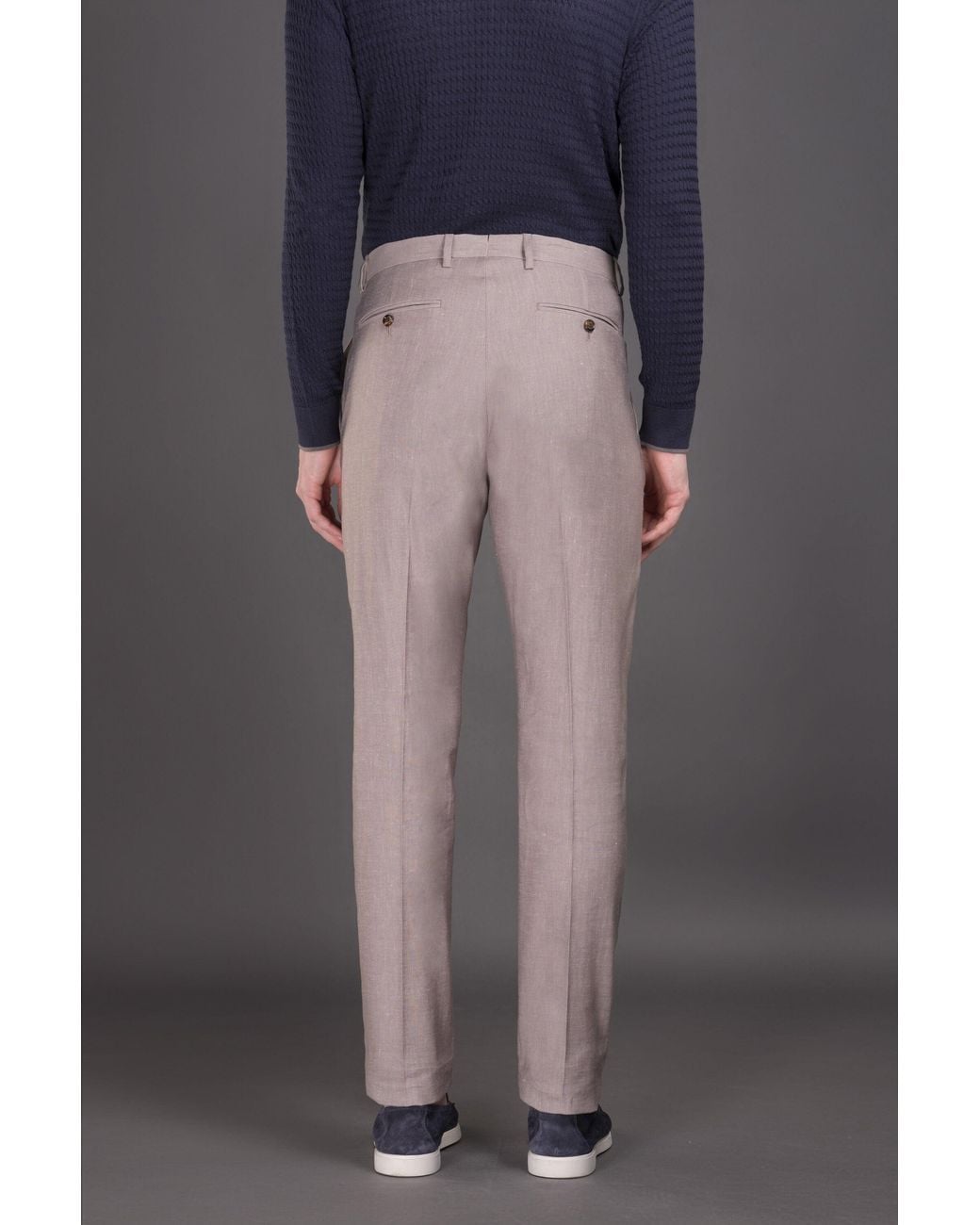 Moorer Black Light Tailored Trousers for men
