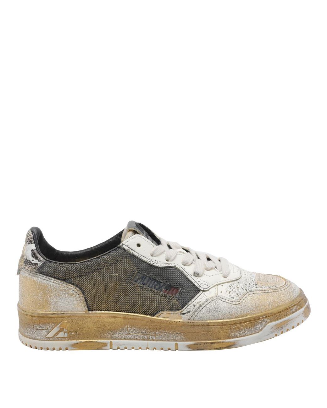 Autry White Sneakers Leather/Fabric Rubber Sole for men