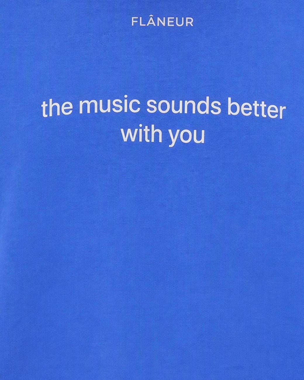 flâneur Blue Long-Sleeve T-Shirt Cotton T-Shirts And Polos for men