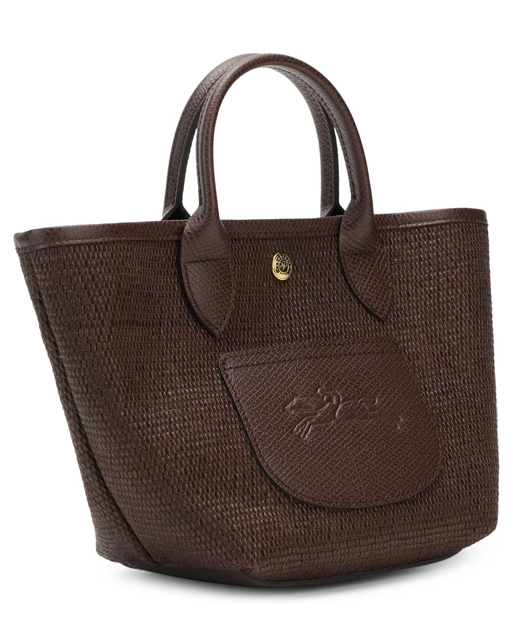 Longchamp Brown Bucket Bag Le Pliage Xs Canvas