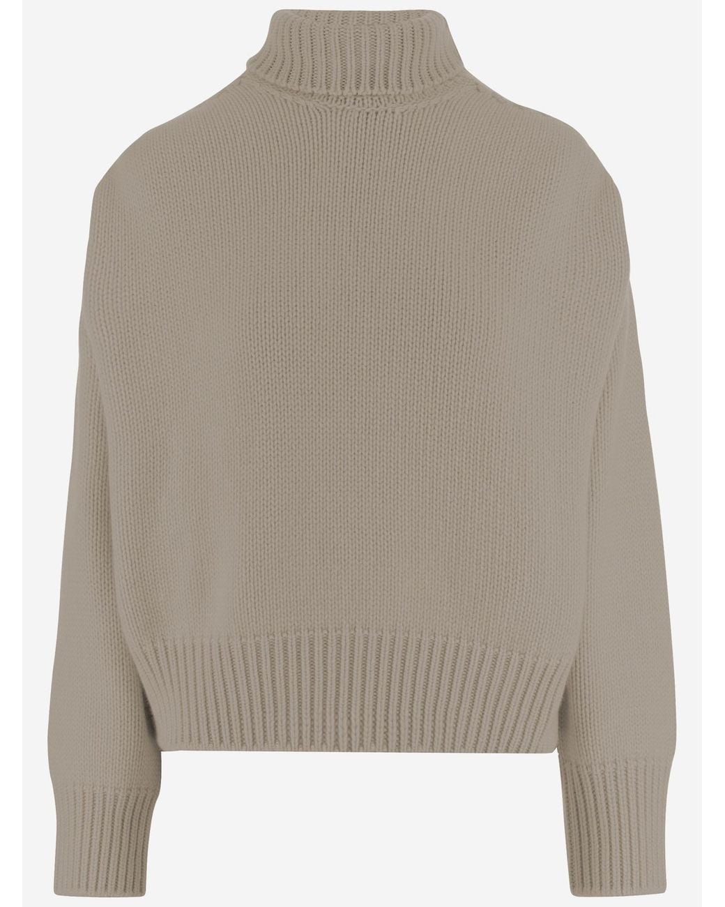 Sa Su Phi Gray Cashmere Turtle Neck Sweater