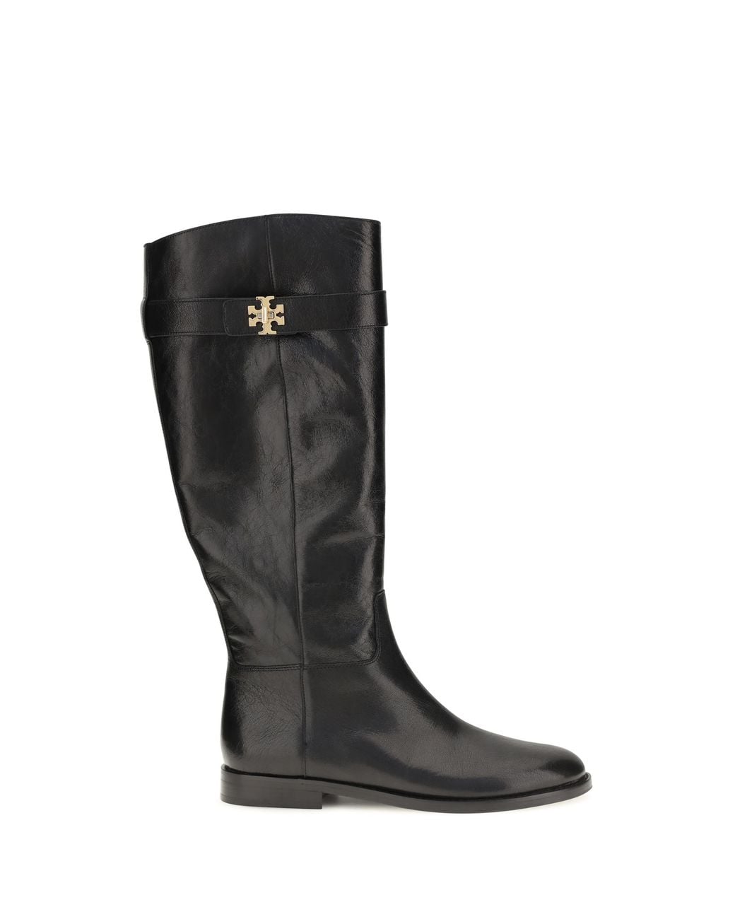 Tory Burch Black T Lock Riding Boots