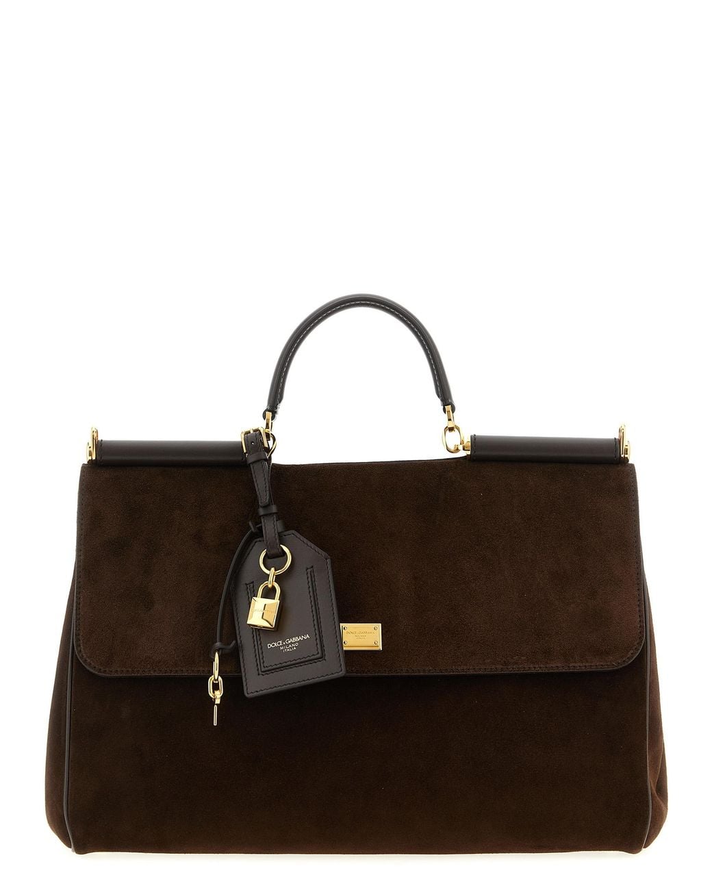 Dolce & Gabbana Brown Pvc Handbag Bag