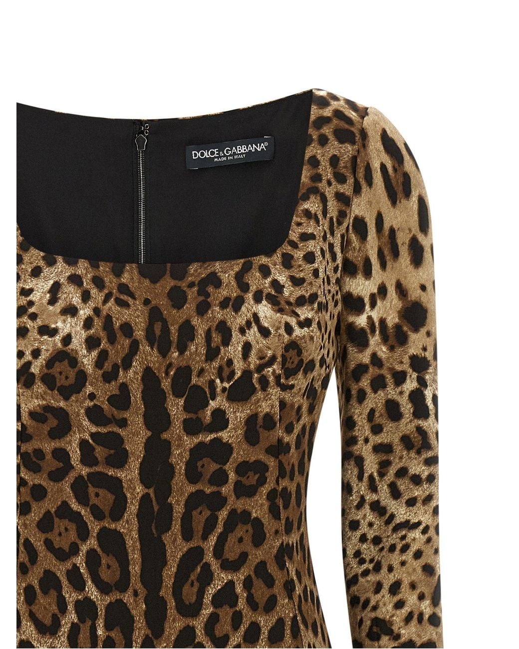Dolce & Gabbana Natural Dolce & Gabbana Leo Dress