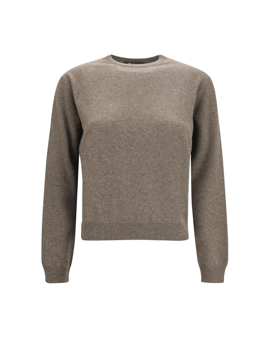 Loro Piana Gray Sweater Crewneck Baby Cashmere (Capra Hircus)