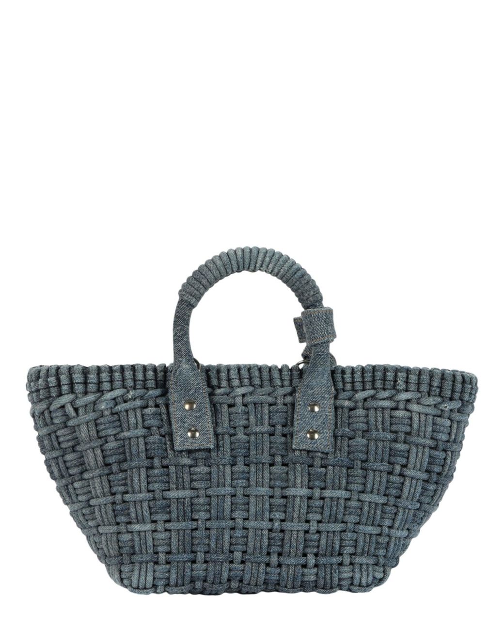 Balenciaga Blue Bistro Basket Xs W-Strap