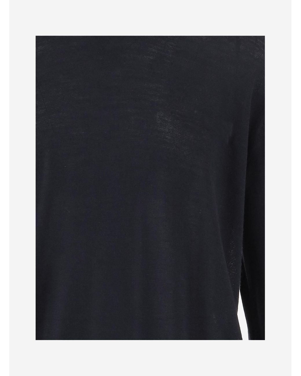 Herno Blue Knit Sweater Dark Main Fabric: Virgin Wool for men