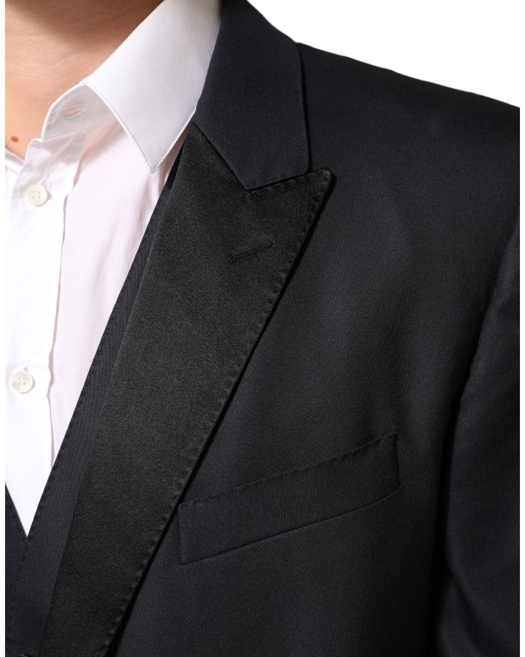Dolce & Gabbana Black Martini 2 Buttons Suit 3 Piece Pl Se Vw for men