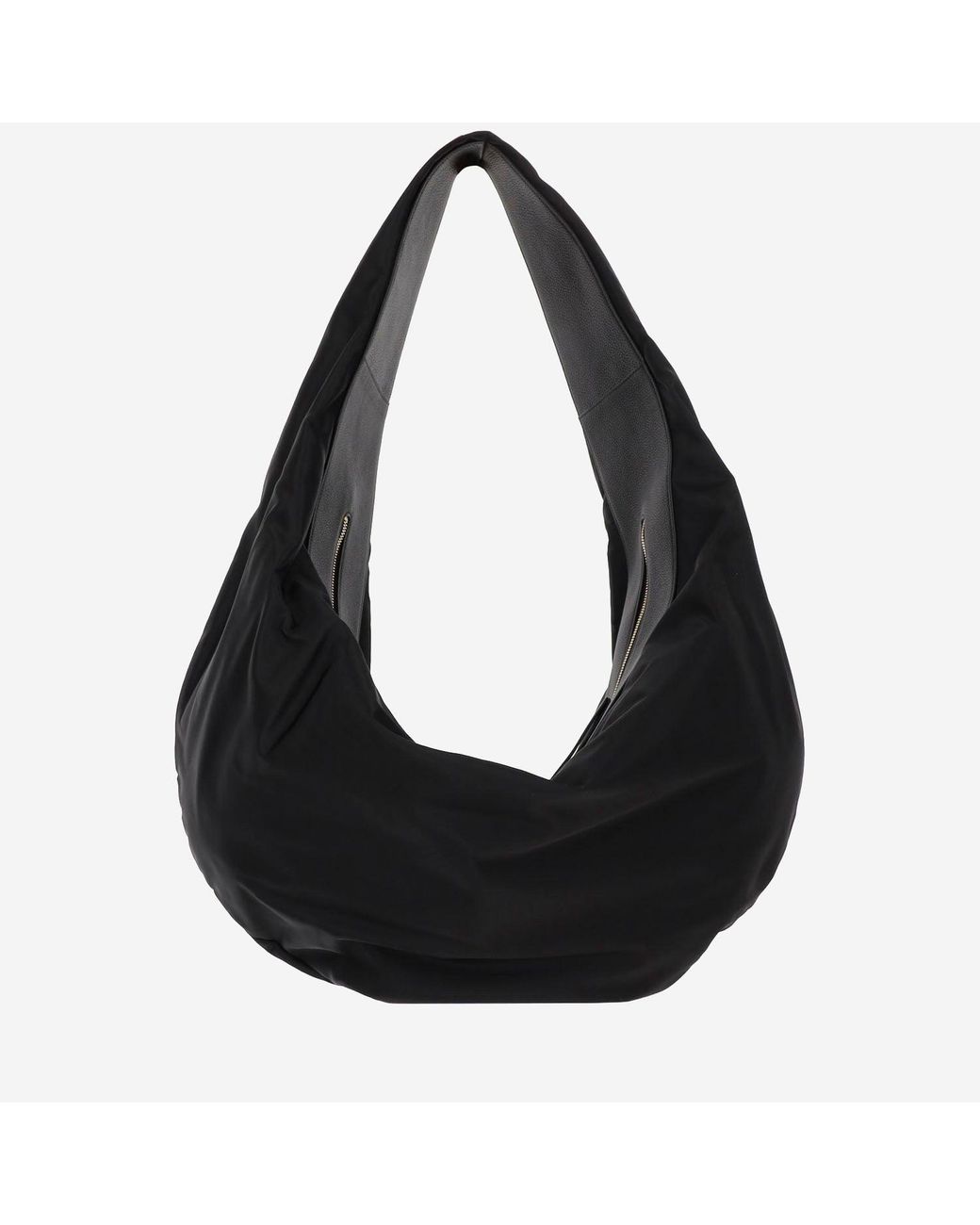 Khaite Black Sport Xl Hobo Bag Nylon Shoulder