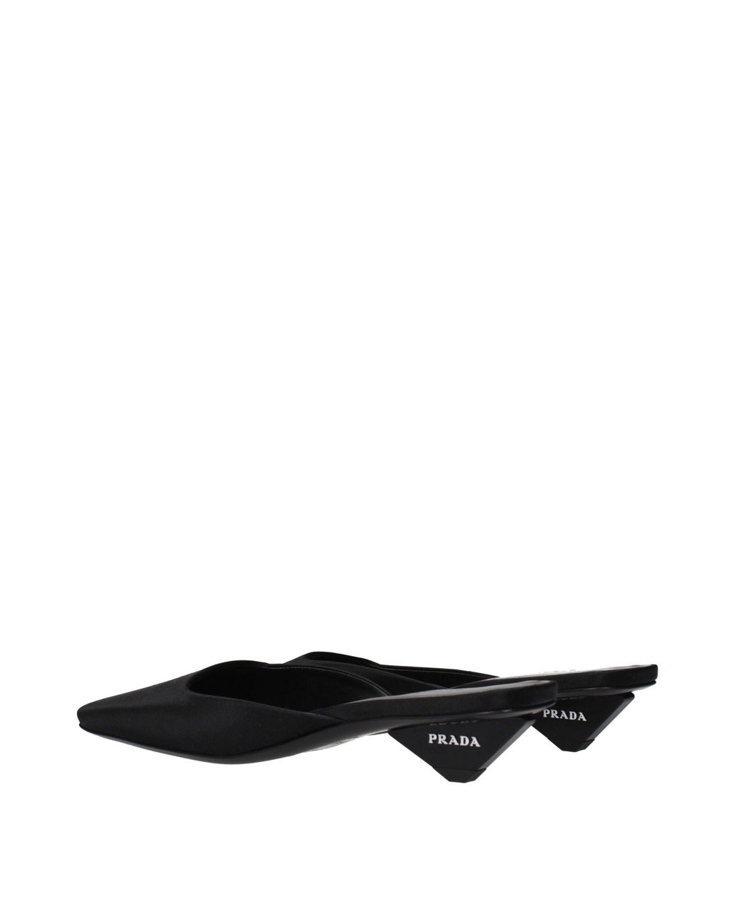 Prada Black Satin Sandals