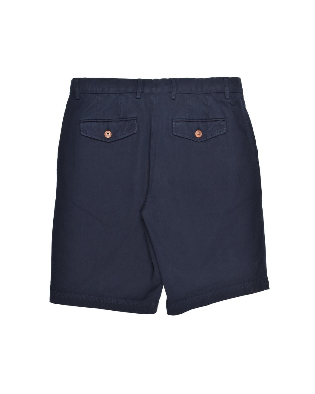 Brunello Cucinelli Blue Tailored Cotton Shorts for men