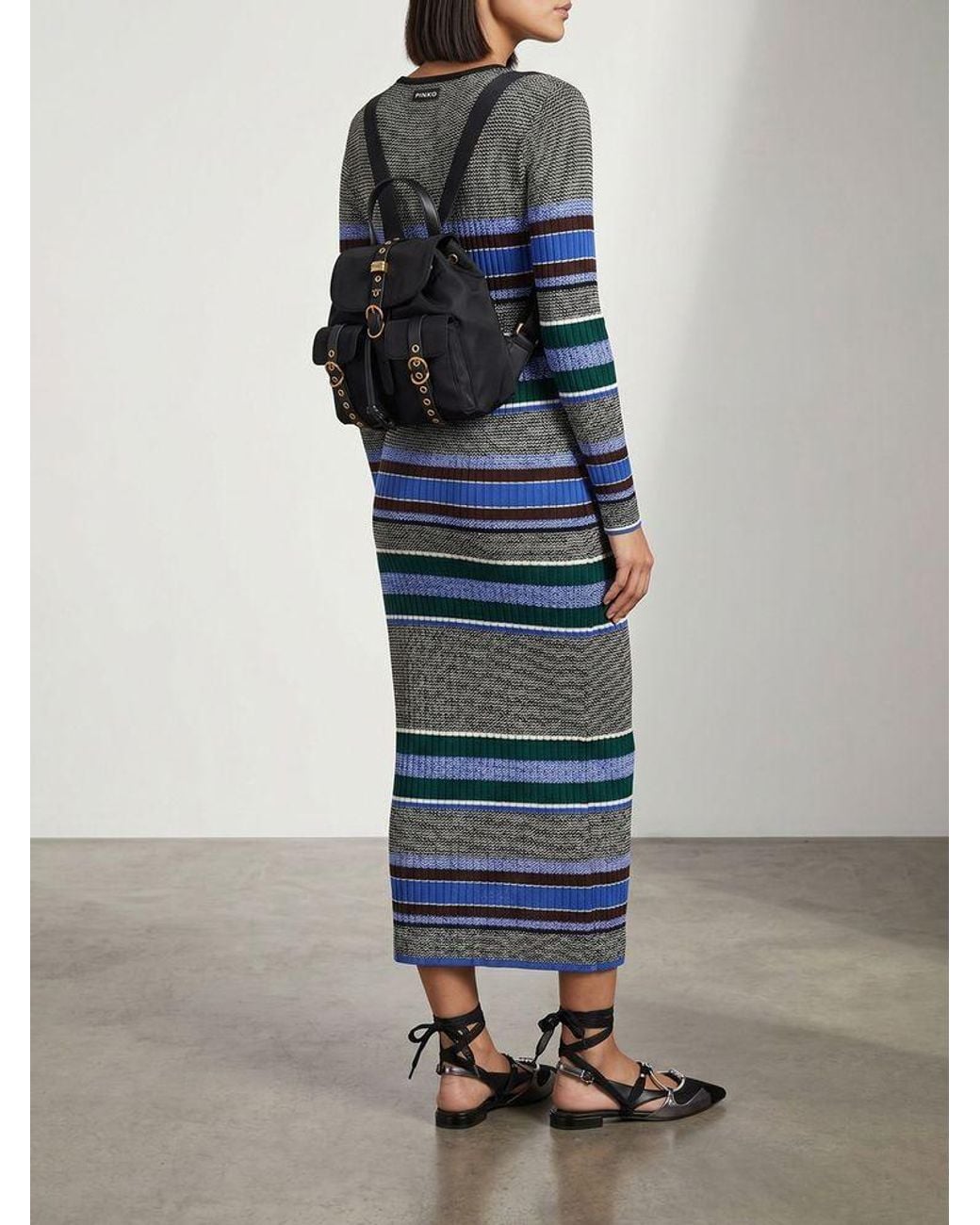 Pinko Black Backpack Polyamide Bags Backpacks