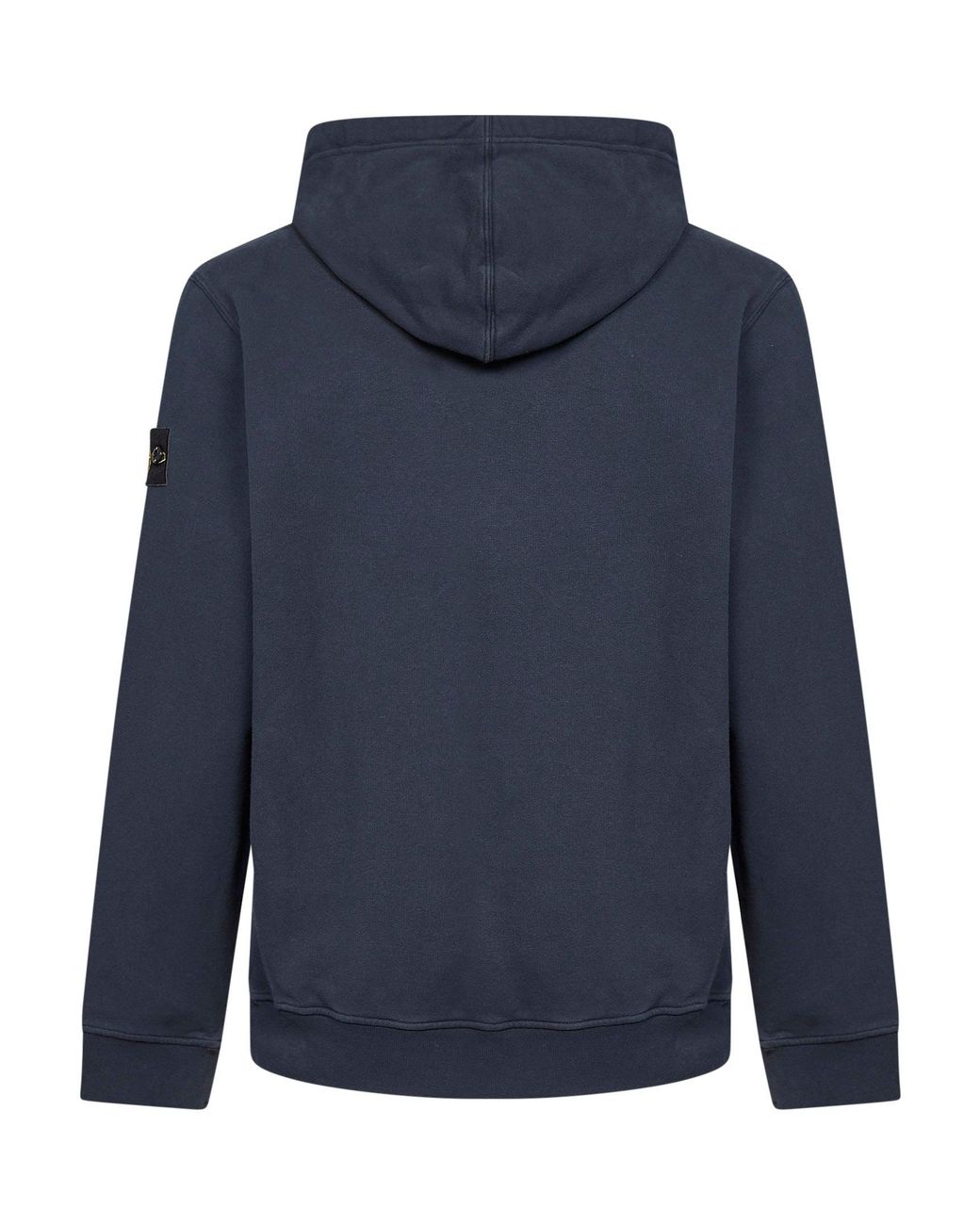Stone Island Blue Stretch Organic Cotton Hoodie for men