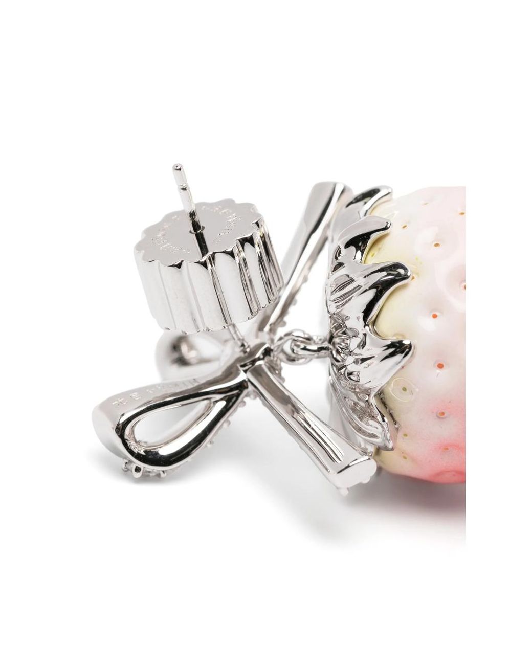 YVMIN Pink Strawberry Bowknot Earrings