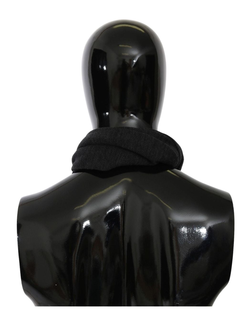 Dolce & Gabbana Black Dolce & Gabbana Logo-Embroidered Wool Wrap Scarf