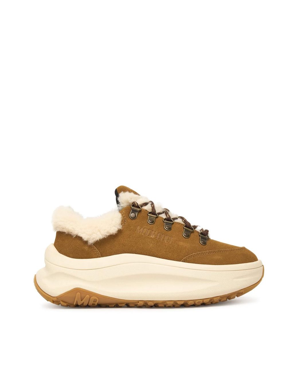 Moon Boot Metallic Moon247 City Shearling Sneakers Shoes