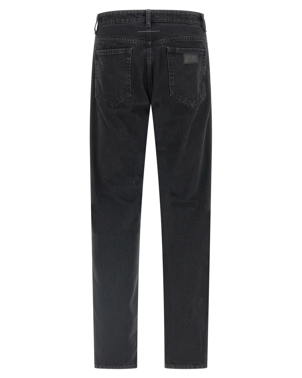 MM6 by Maison Margiela Black Taped Jeans Cotton for men