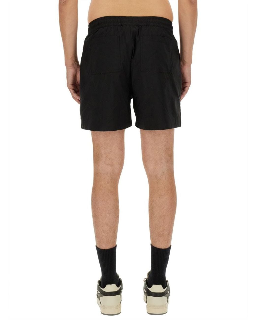 Represent Black Bermuda With Logo for men