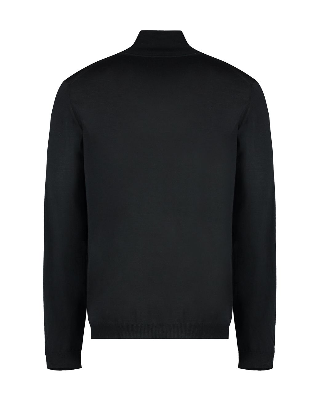 Roberto Collina Black Turtleneck Wool Pullover Merinos for men